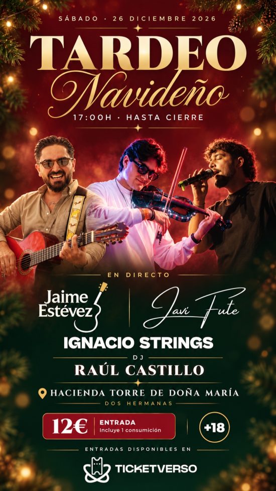 Cartel de Tardeo Navideño en Dos Hermanas